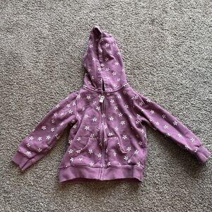 Carter's Purple Floral Print Hoodie Sweatshirt